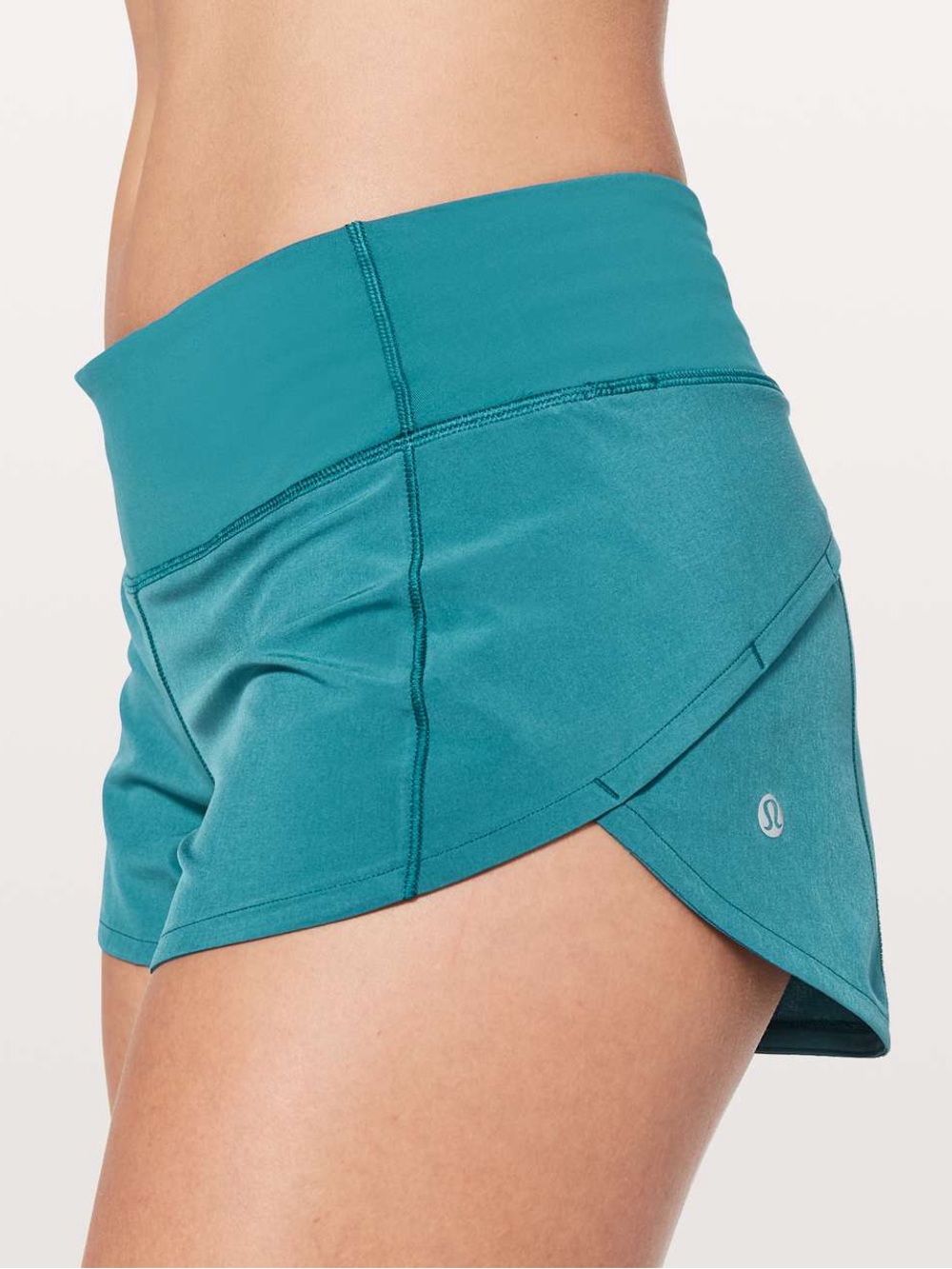 Lululemon Speed Up Short Low-Rise 2.5" Pacific Teal Size 8